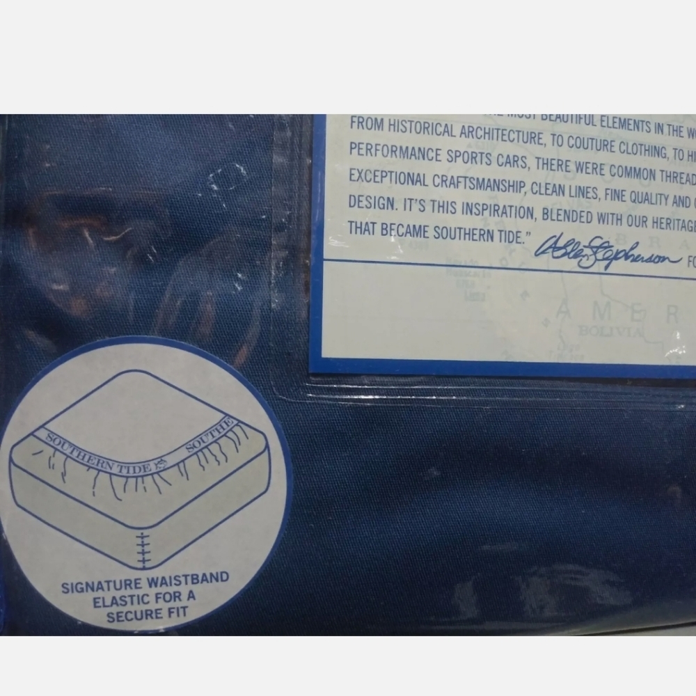 New Southern Tide Full size sheet set Blue - Picture 3 of 6
